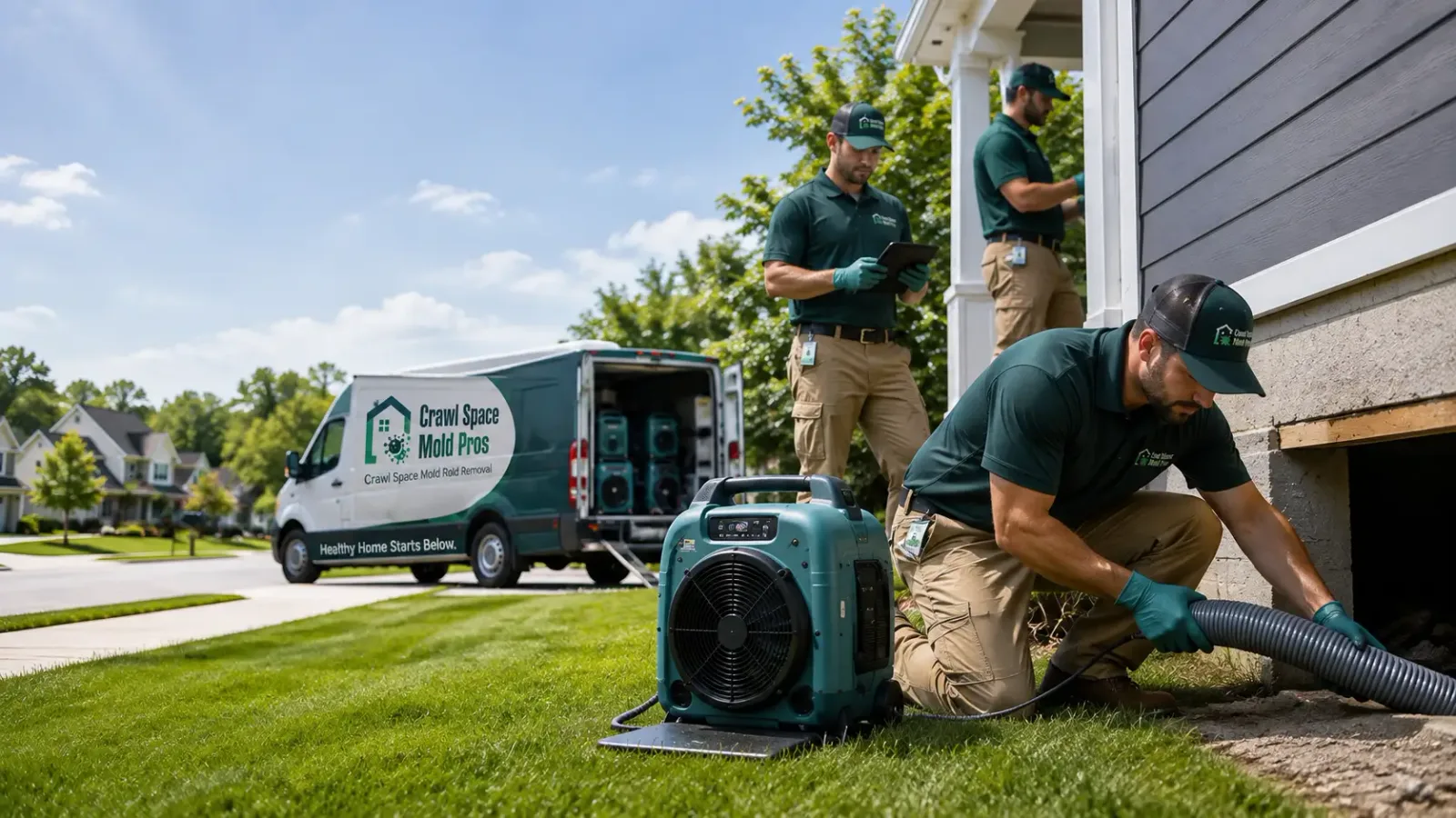 Crawl Space Mold Removal in Schoolcraft, MI